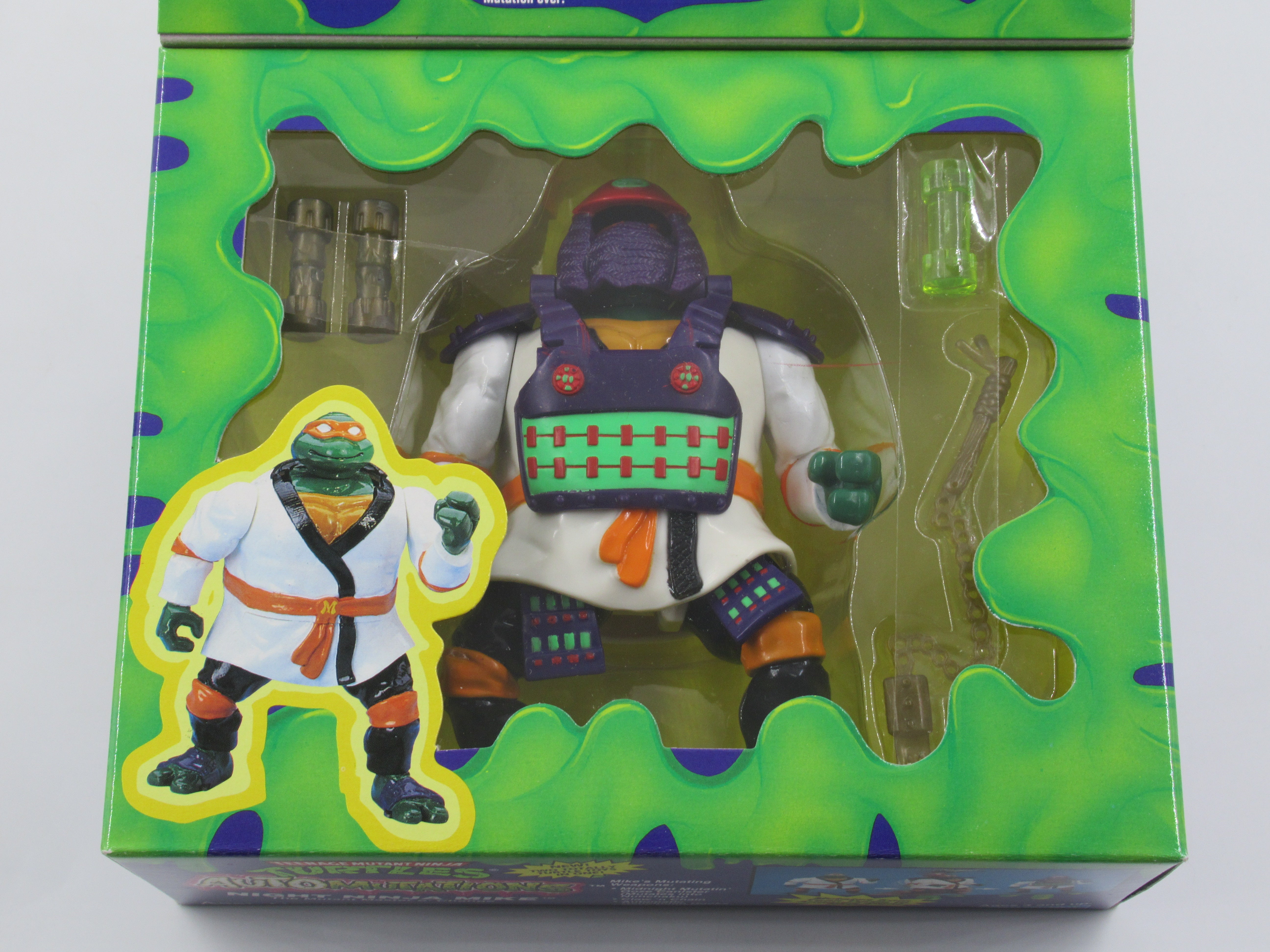 Teenage Mutant Ninja Turtles Night Ninja Mike Automutations 4.5" Figure TMNTs - Playmates (1993)